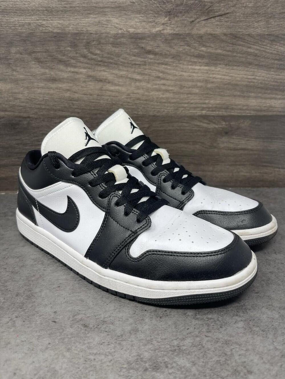 Air Jordan 1 Low Panda Sneakers Womens Size 10 Black White DC0774-101 - Picture 4 of 11